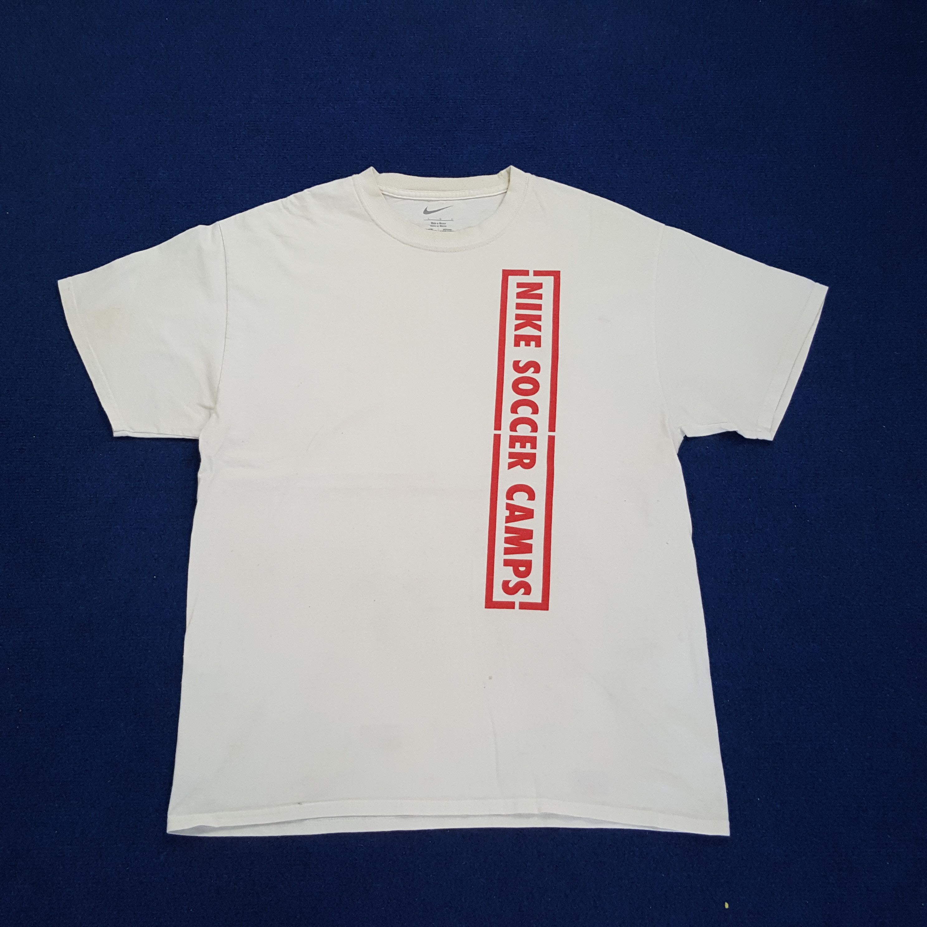 Nike × Vintage Vintage Nike Soccer Camps Sports T-shirt Size US L / EU 52-54 / 3 - 1 Thumbnail