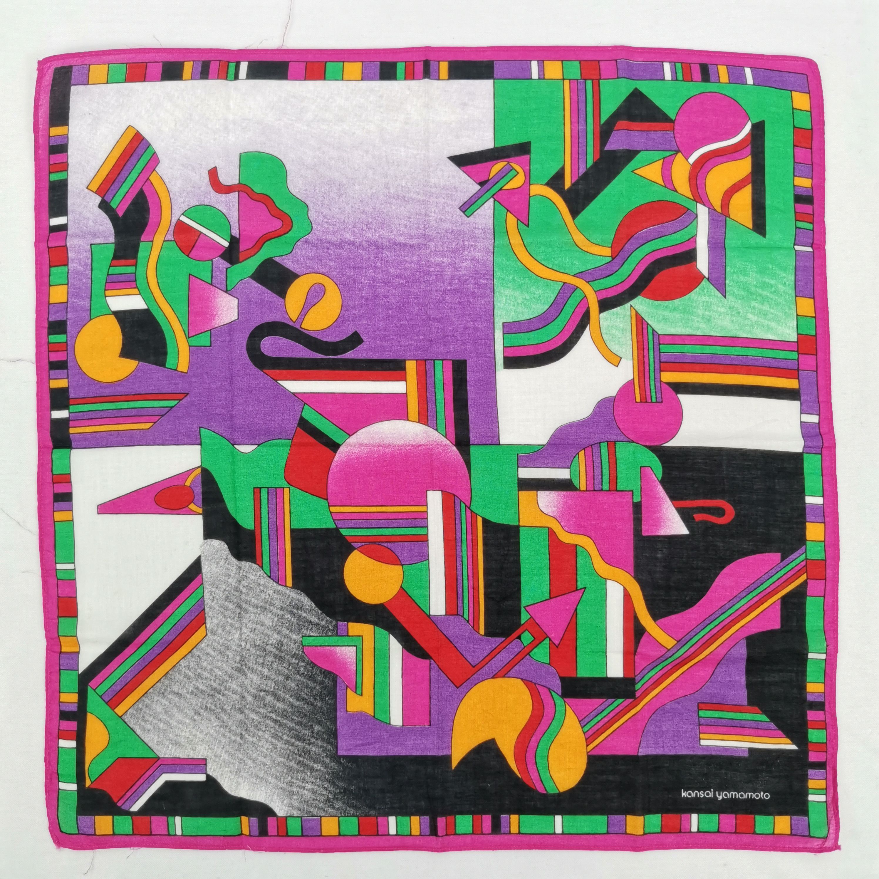 Kansai Yamamoto Vintage Kansai Handkerchief Neckerchief Japanese Bandana Size ONE SIZE - 1 Thumbnail