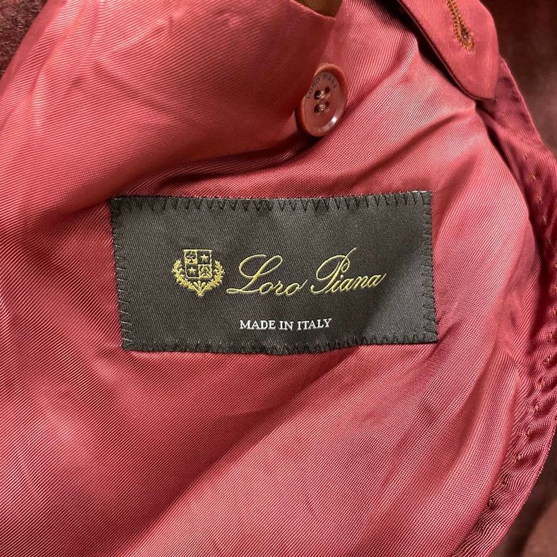 Loro Piana LORO PIANA Dark red wool suit jacket Size XL / US 12-14 / IT 48-50 - 3 Thumbnail