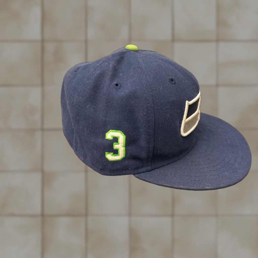New Era New Era NFL 59fifty Hat Seattle Seahawks Russell Wilson #3 7 1/8 Multicolor Mens Baseball Cap Size ONE SIZE - 1 Thumbnail