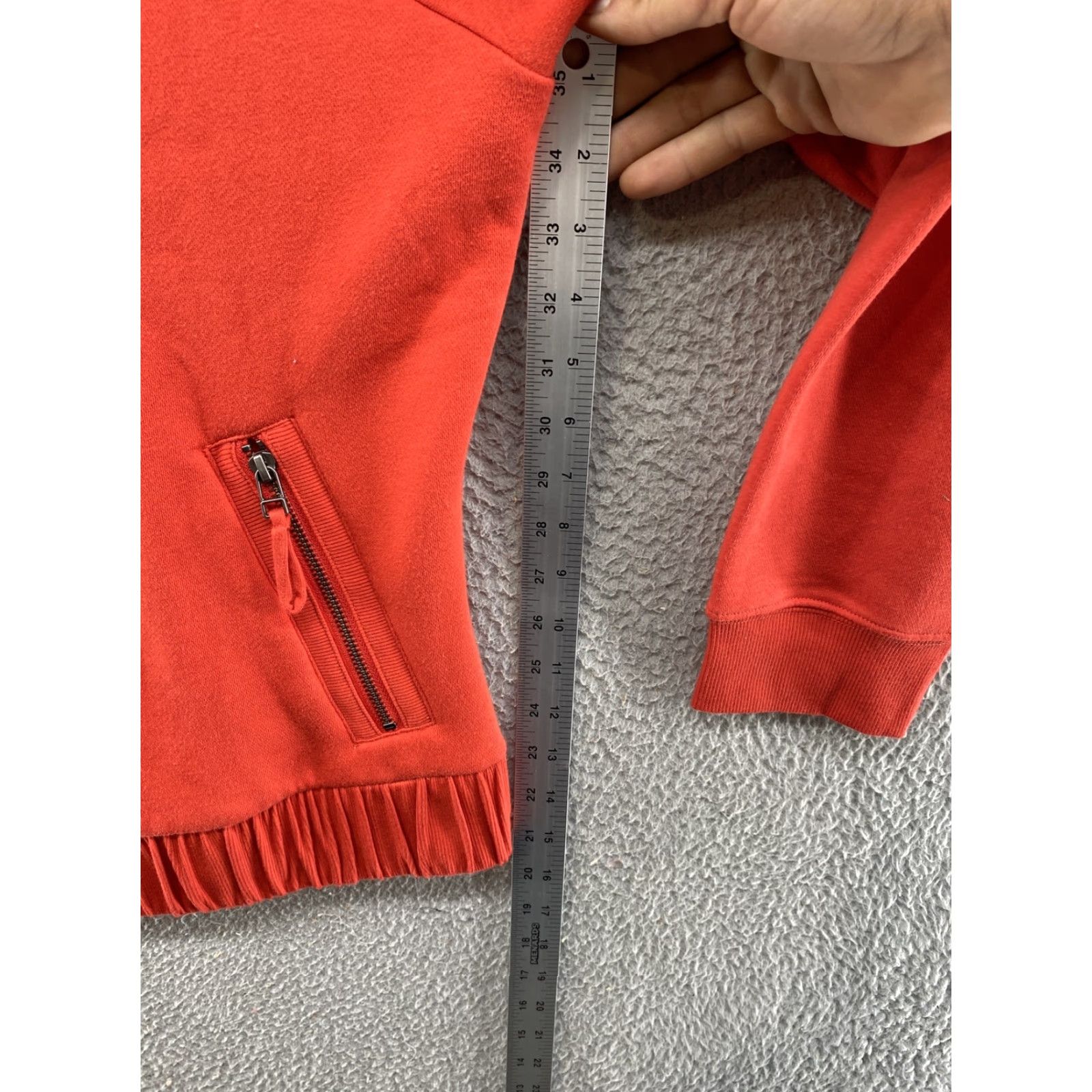 Harley Davidson Harley-Davidson Sweatshirt Women Orange Mock Neck Collared Zip Size 1W Adult Womens Size XS / US 0-2 / IT 36-38 - 5 Thumbnail