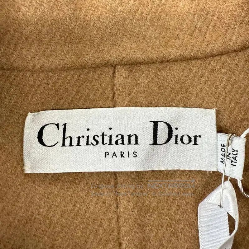 Dior Dior Women's Khaki Wool Blend Trench Coat . Size M / US 6-8 / IT 42-44 - 3 Thumbnail