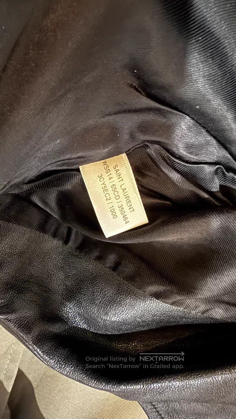 Saint Laurent Paris Saint Laurent Paris Black Leather Biker Vest Jacket Size US M / EU 48-50 / 2 - 5 Thumbnail