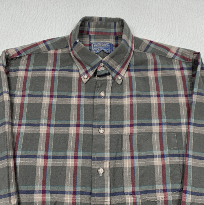 Pendleton Vintage Pendleton Shirt Mens Large Gray Plaid Long Sleeve Size US L / EU 52-54 / 3 - 2 Thumbnail