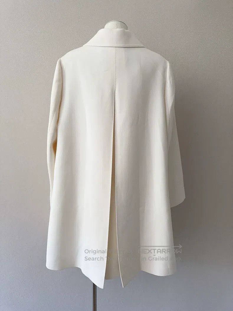 Valentino Valentino White wool heavy work coat Size M / US 6-8 / IT 42-44 - 4 Thumbnail
