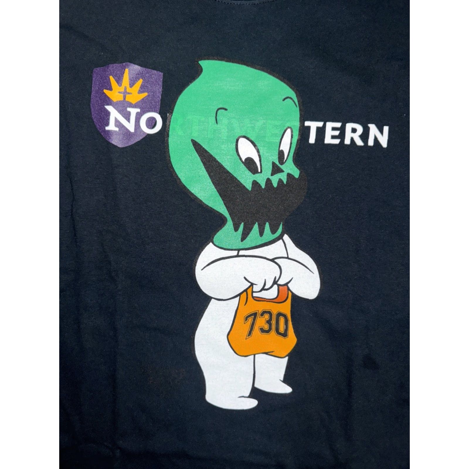 Vintage VINTAGE Asspizza x Casper Revive T-Shirt Black Large 21x28 Graphic Streetwear Tee Size US L / EU 52-54 / 3 - 2 Thumbnail