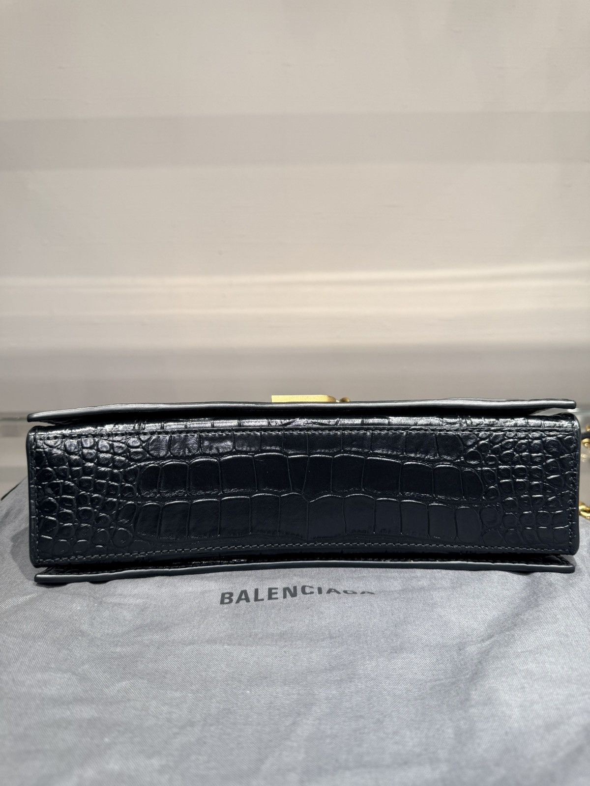 Balenciaga Balenciaga "Crush" shoulder bag in croc-embossed Size ONE SIZE - 5 Thumbnail