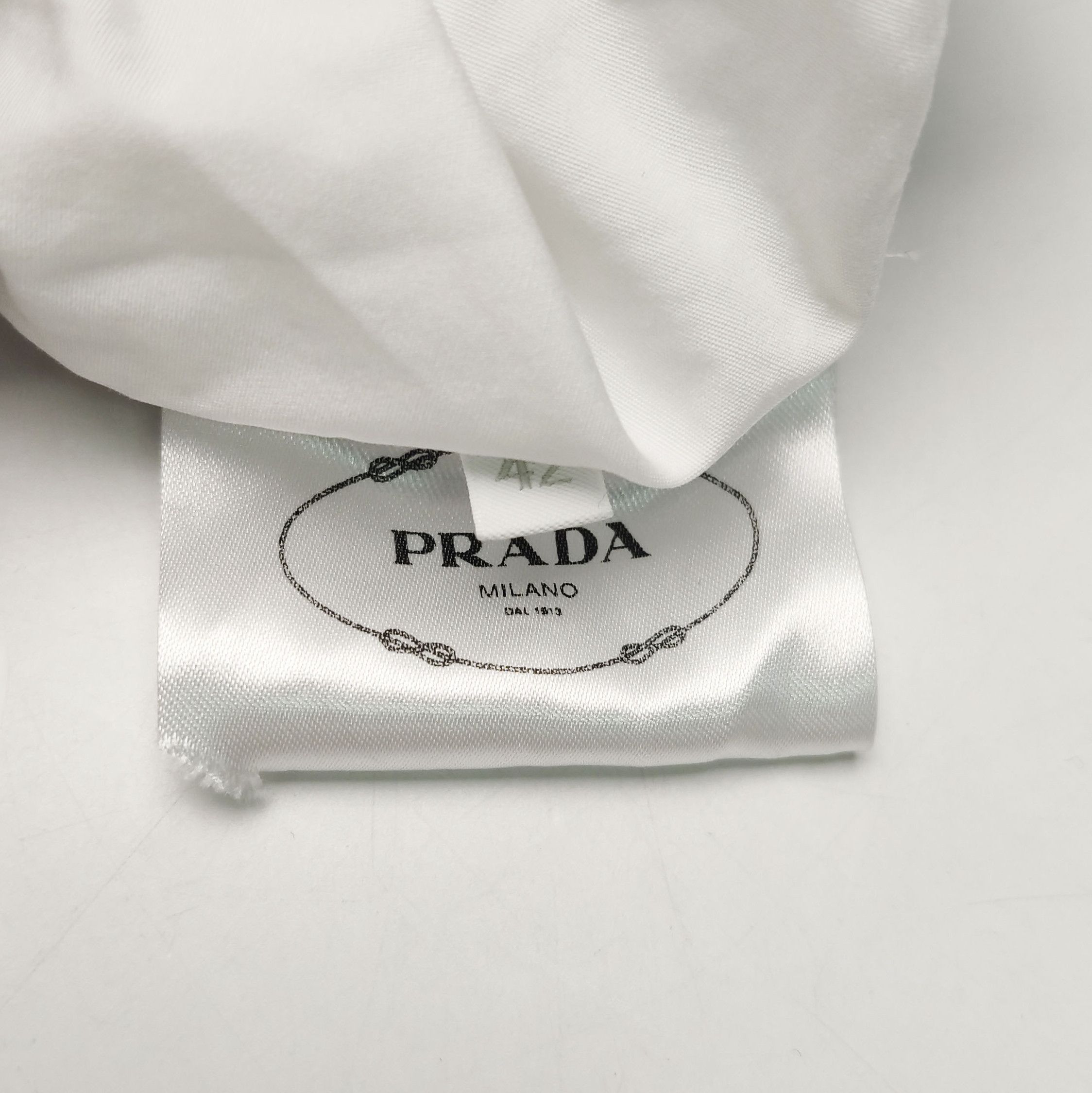 Prada Prada Cotton White Long Sleeve Button. Size L / US 10 / IT 46 - 8 Thumbnail