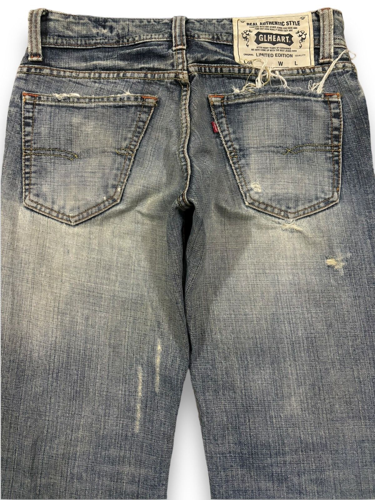 Tornado Mart Vintage Japanese Brand Mud Wash Flare Destroyed Grunge Jeans Size US 30 / EU 46 - 11 Thumbnail