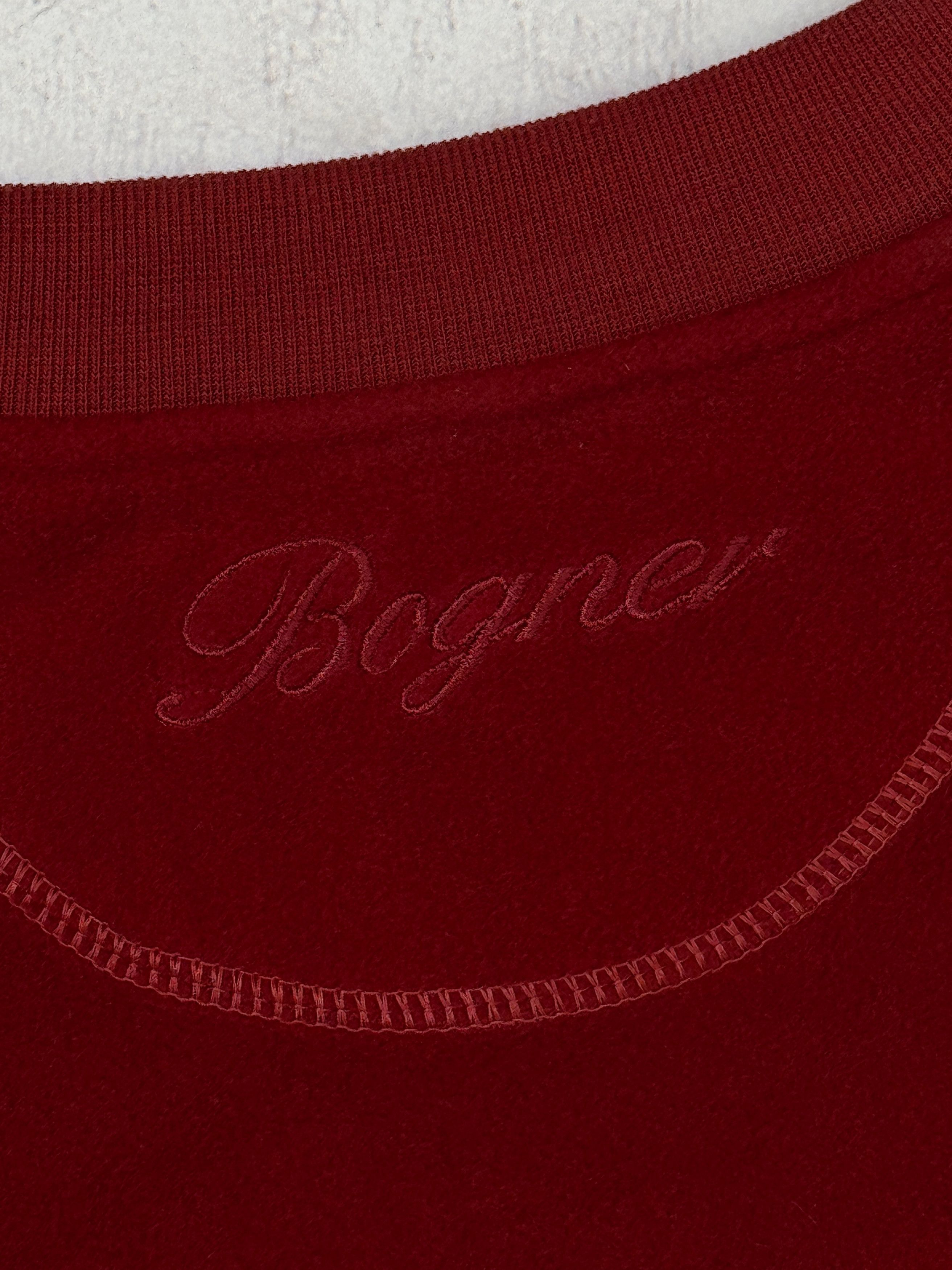 Bogner Vintage Bogner Sweatshirt Fleece Country Golf Club Burgundy Size US XL / EU 56 / 4 - 16 Thumbnail