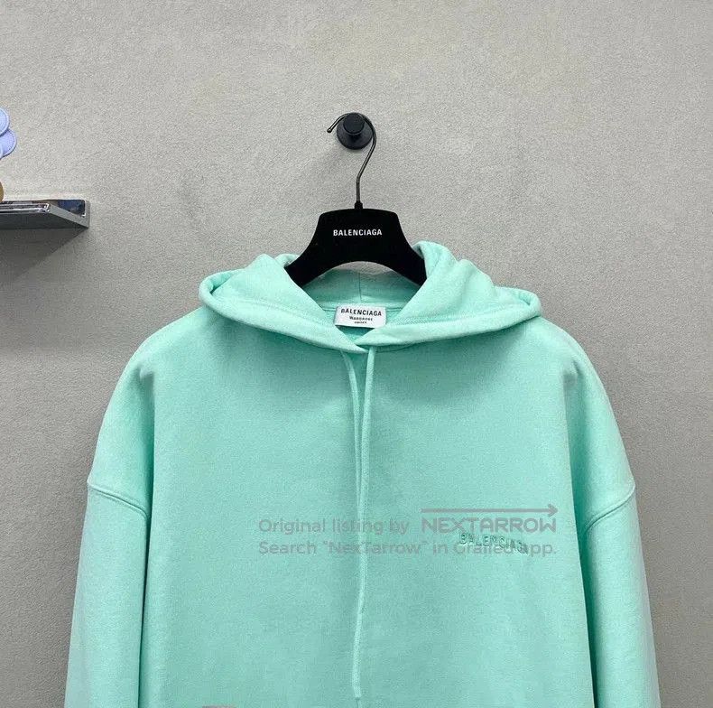 Balenciaga Balenciaga Mint Green Hoodie. Size US M / EU 48-50 / 2 - 4 Thumbnail