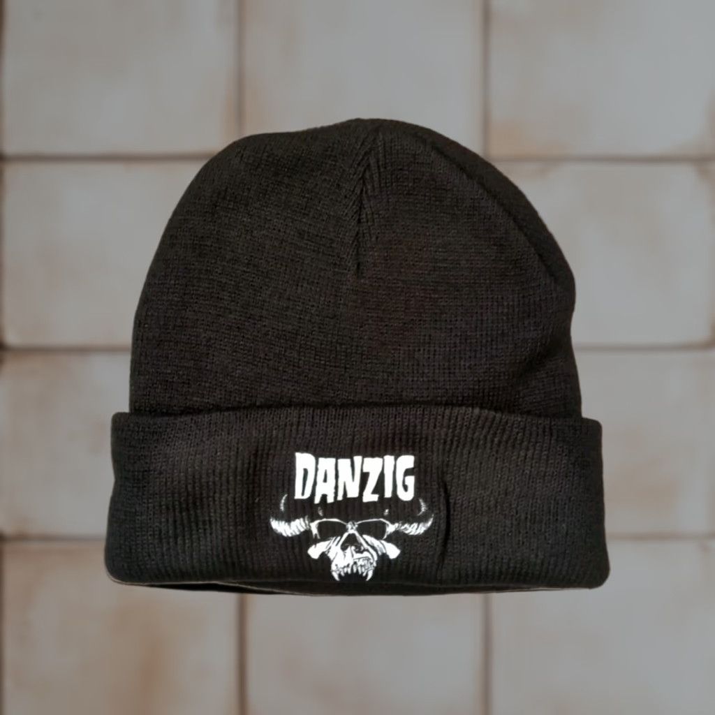 Vintage Danzig Beanie - Beanie - Hat - Black - One Size - Men - Knit Cap - Warm Size ONE SIZE - 1 Thumbnail
