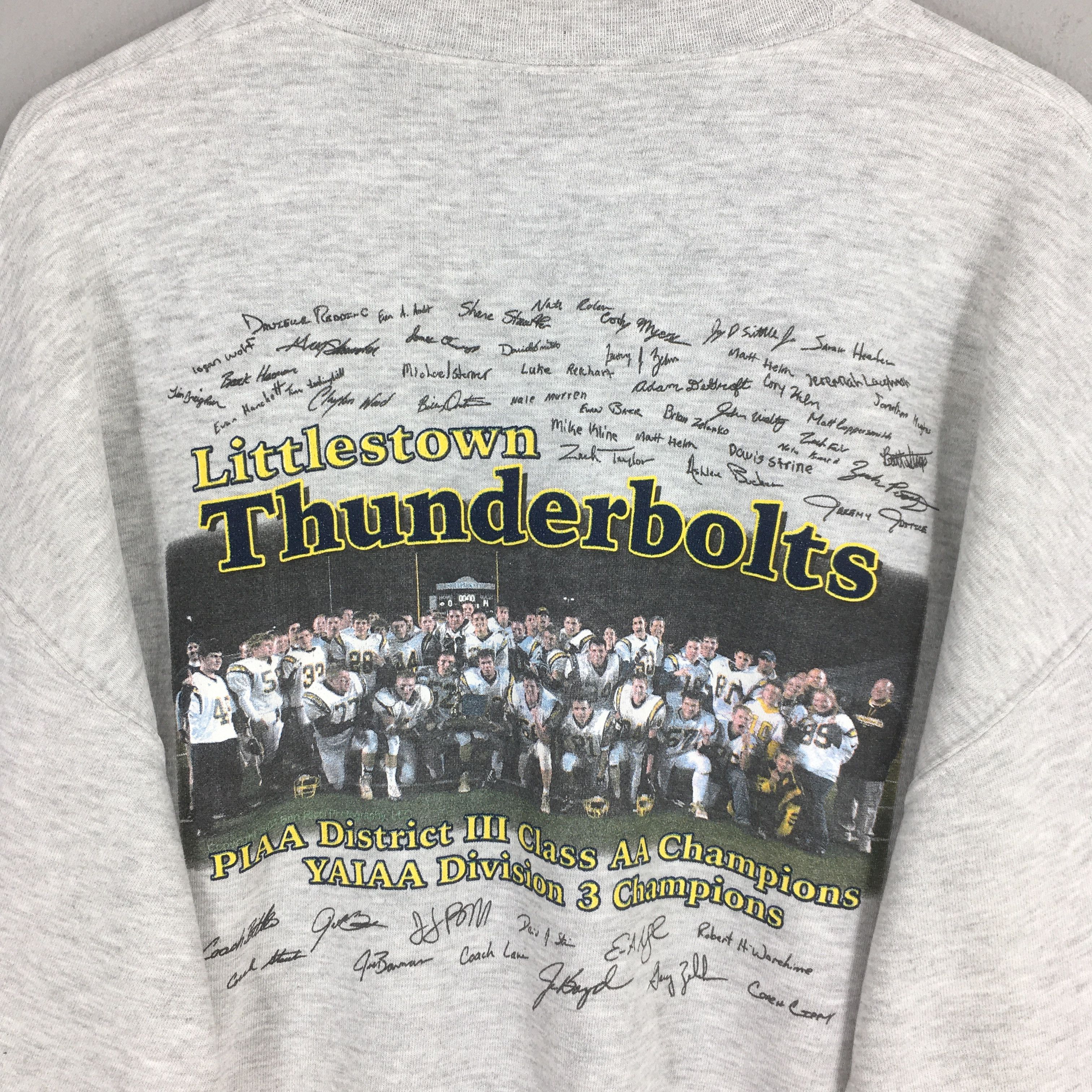 NCAA × Vintage Vintage Littlestown Thunderbolts Gray Sweatshirt XLarge Size US XL / EU 56 / 4 - 7 Thumbnail