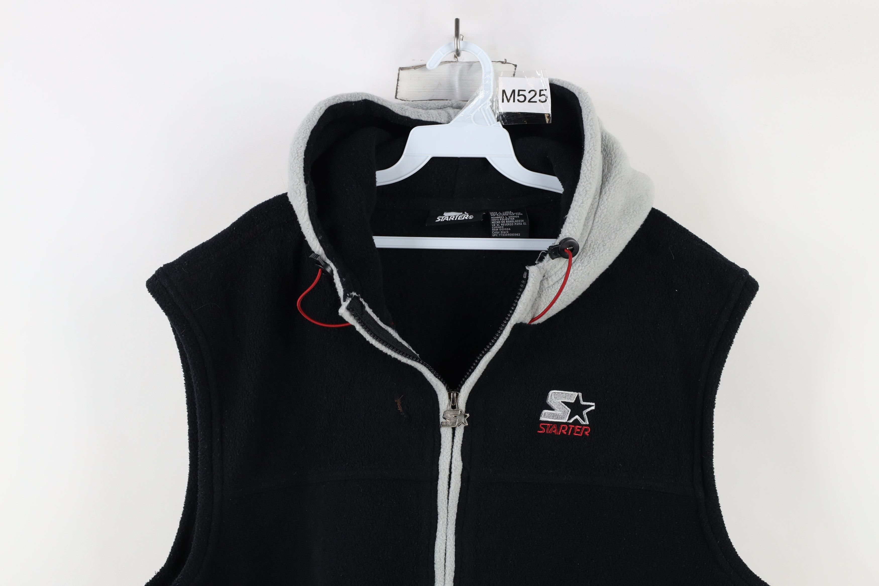 Starter × Vintage Vintage 90s Starter Spell Sleeveless Fleece Hoodie Jacket Size US L / EU 52-54 / 3 - 2 Thumbnail