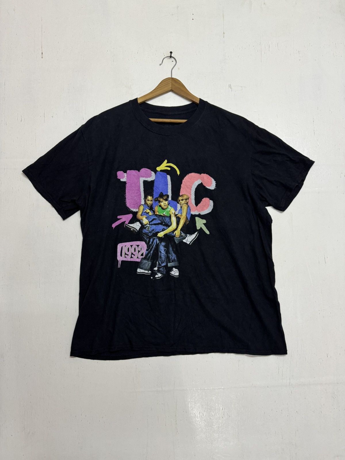 Band Tees × Rap Tees × Vintage TLC 1992 kicking group black Size US XL / EU 56 / 4 - 3 Thumbnail