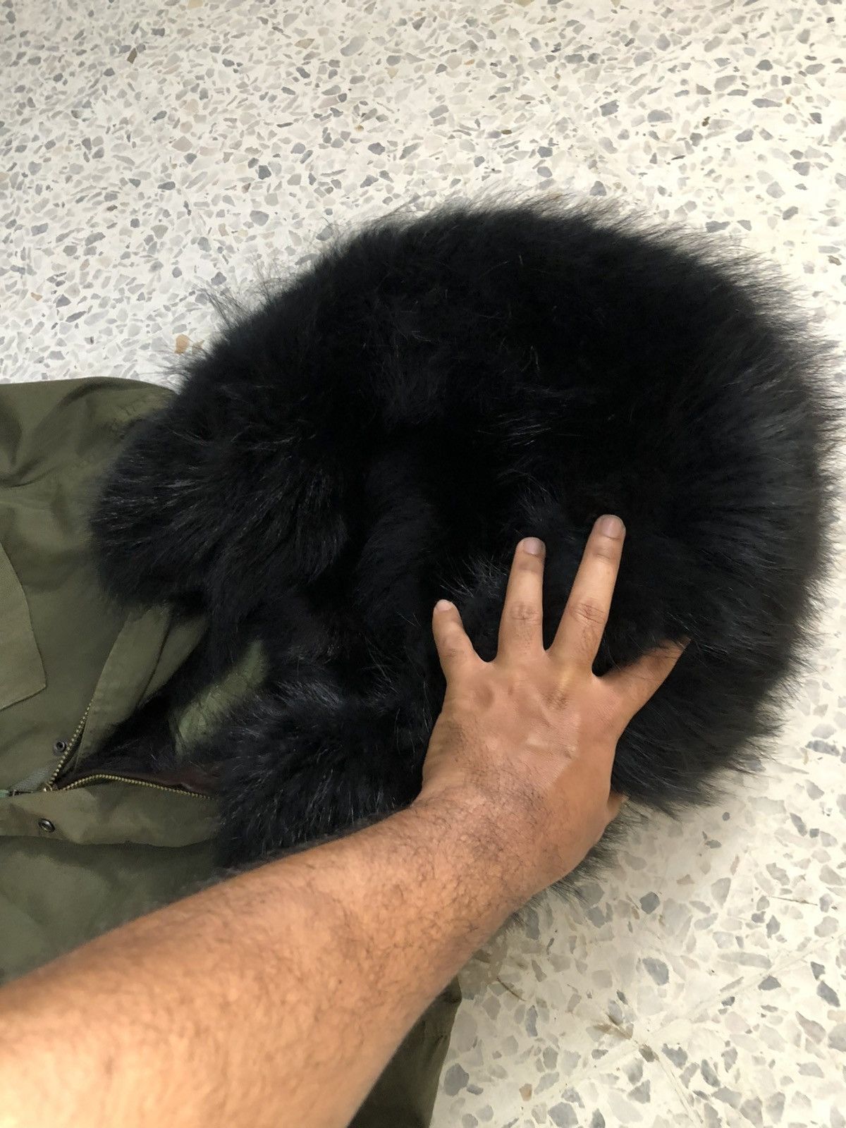 MR & MRS ITALY On Fire🔥 Mr & Mrs Italy Kayote Fur Army Green Parka Jacket Size XXS / US 00 / IT 34 - 16 Thumbnail