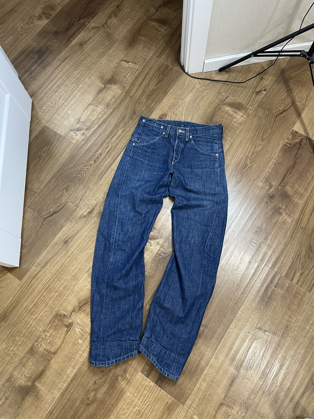 Levi's Vintage Levi’s 835 Blue Denim Straight Cowboy Jeans Pants Size US 30 / EU 46 - 2 Thumbnail