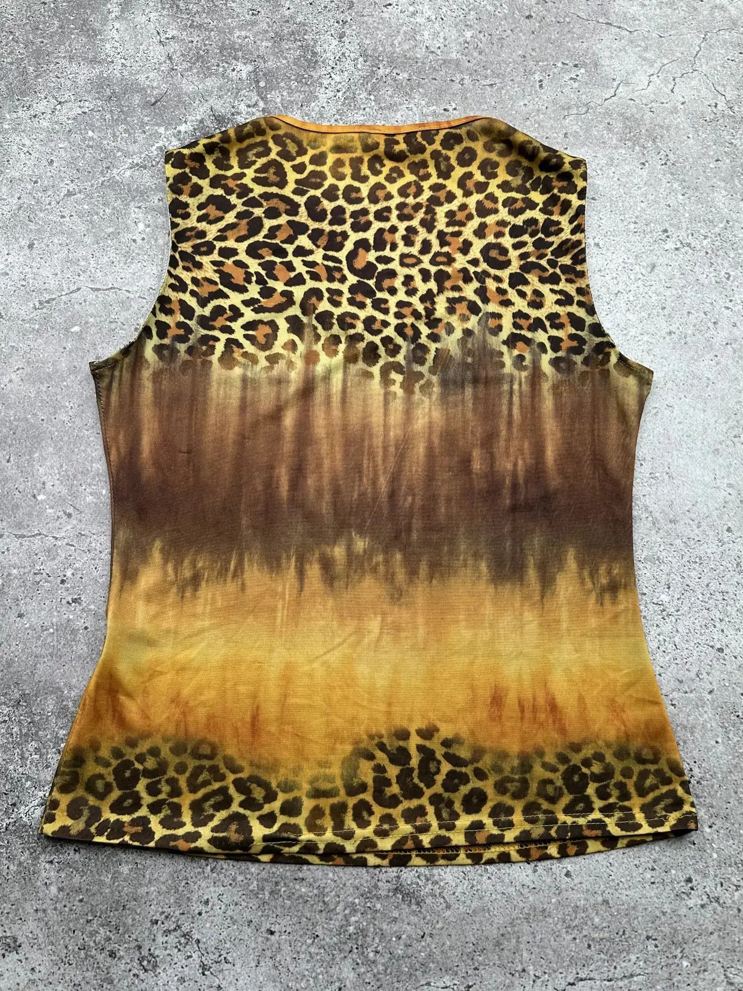 Japanese Brand Vintage Printed Tank Top C513(V350)(E8) Size S / US 4 / IT 40 - 3 Thumbnail