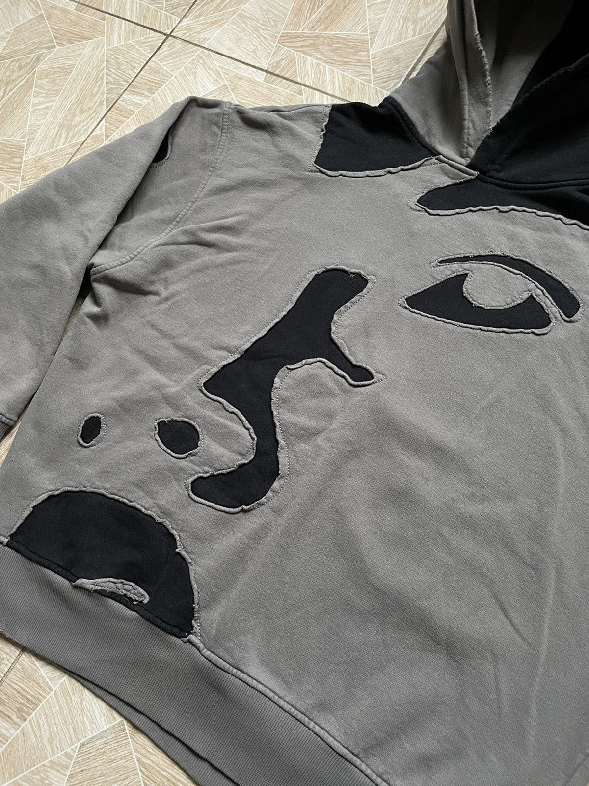 Designer × Jaded London Avant Garde Distressed Jaded London Applique Face Hoodie Size US XL / EU 56 / 4 - 3 Thumbnail