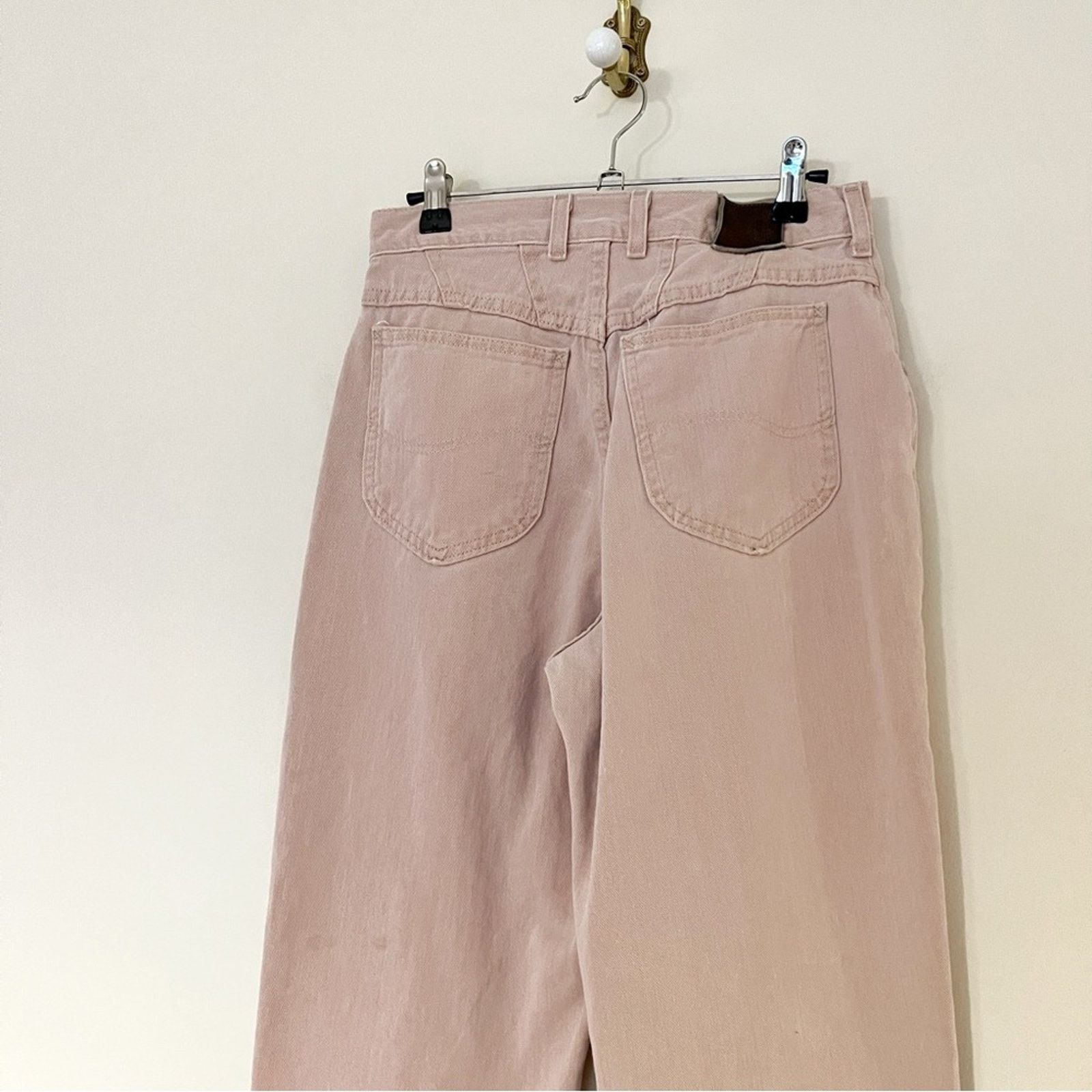Lee × Vintage Vintage 90s Riveted Lee Pastel Pink High Waisted Jeans Size 28" / US 6 / IT 42 - 3 Thumbnail