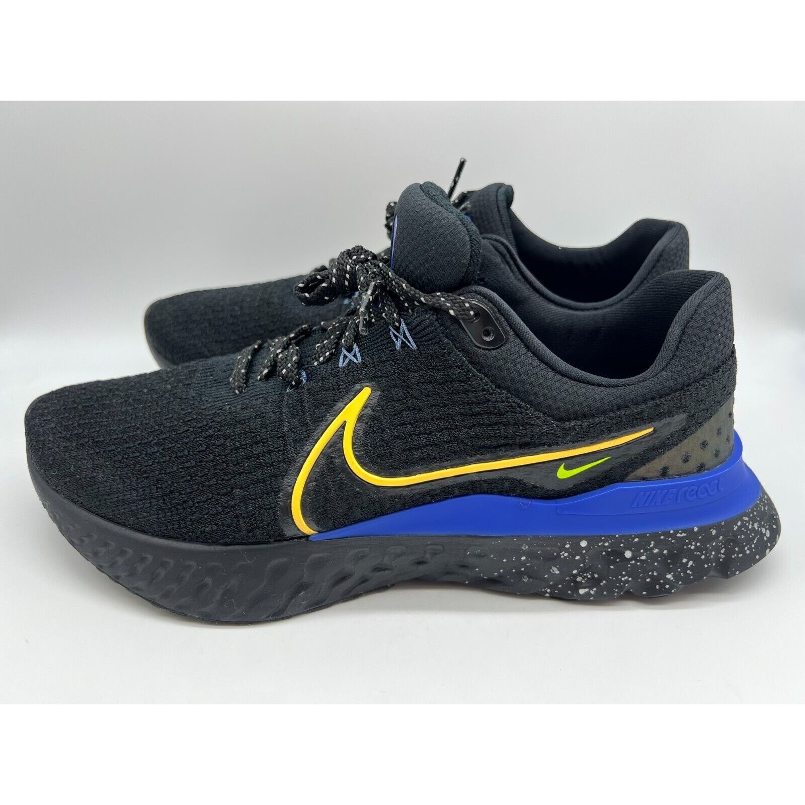 Nike Nike React Infinity Run 3 Black Blue Men Running Shoes Sz 12 Size US 12 / EU 45 - 2 Thumbnail
