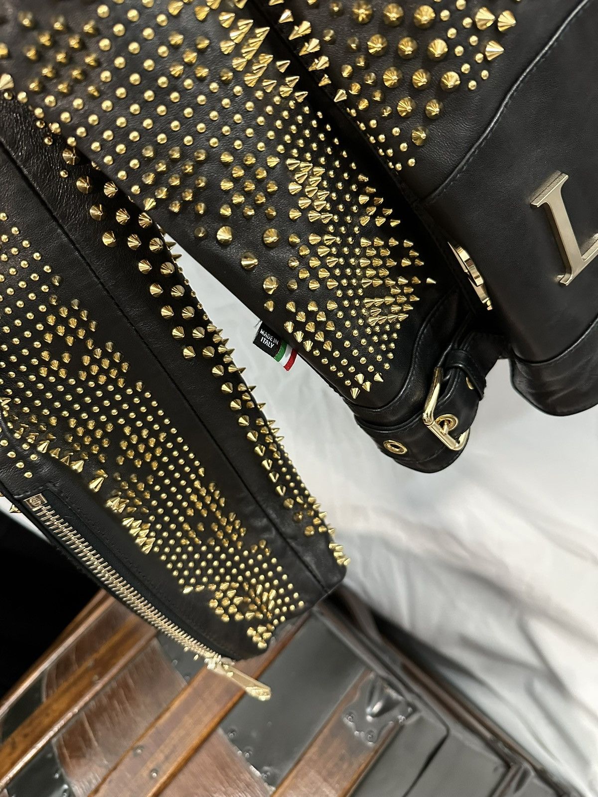 Philipp Plein Philipp Plein Leather Jacket Size US L / EU 52-54 / 3 - 13 Thumbnail