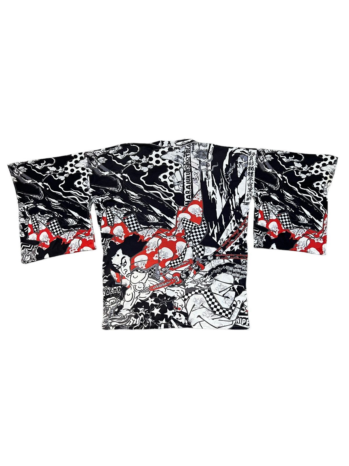 Japanese Brand ACDC RAG 🇯🇵 Harajuku Skulls Punk Kimono Size US M / EU 48-50 / 2 - 2 Thumbnail
