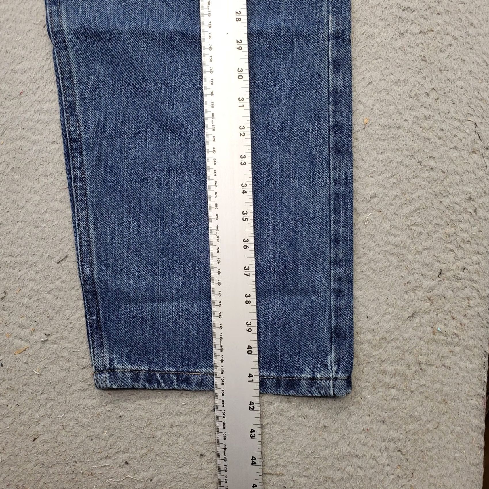 Wrangler Wrangler Jeans Mens 42x30 Blue Denim 5-Pocket Relaxed Fit Wide Leg Jeans Size US 42 / EU 58 - 3 Thumbnail