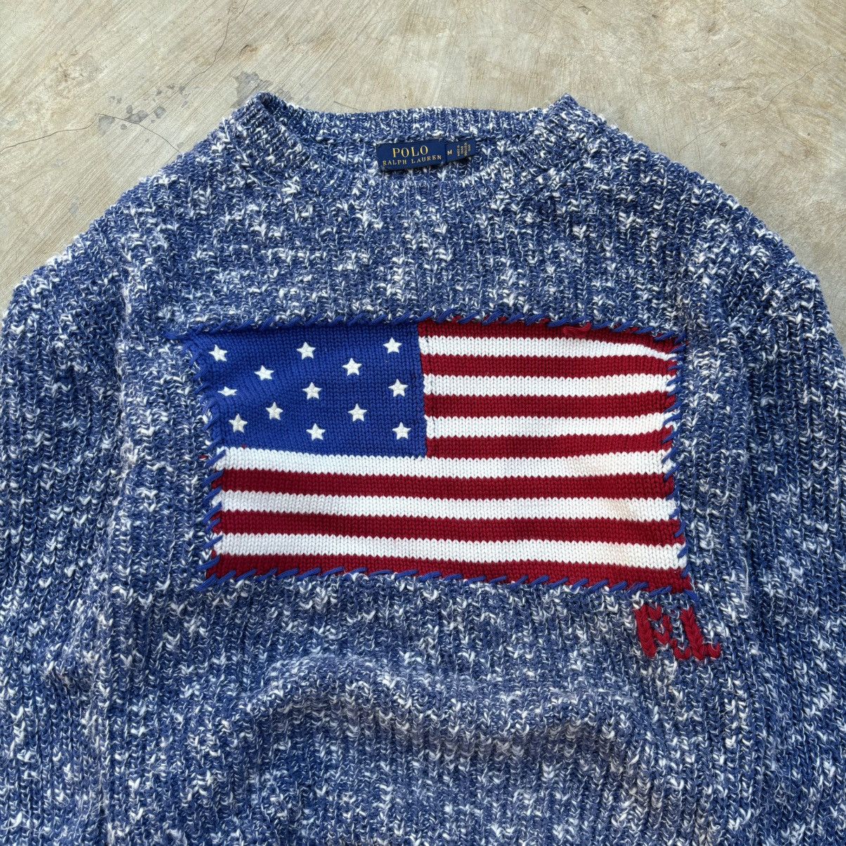 Polo Ralph Lauren Vintage Polo Ralph Lauren Flag Knitwear Sweater Size US M / EU 48-50 / 2 - 2 Thumbnail
