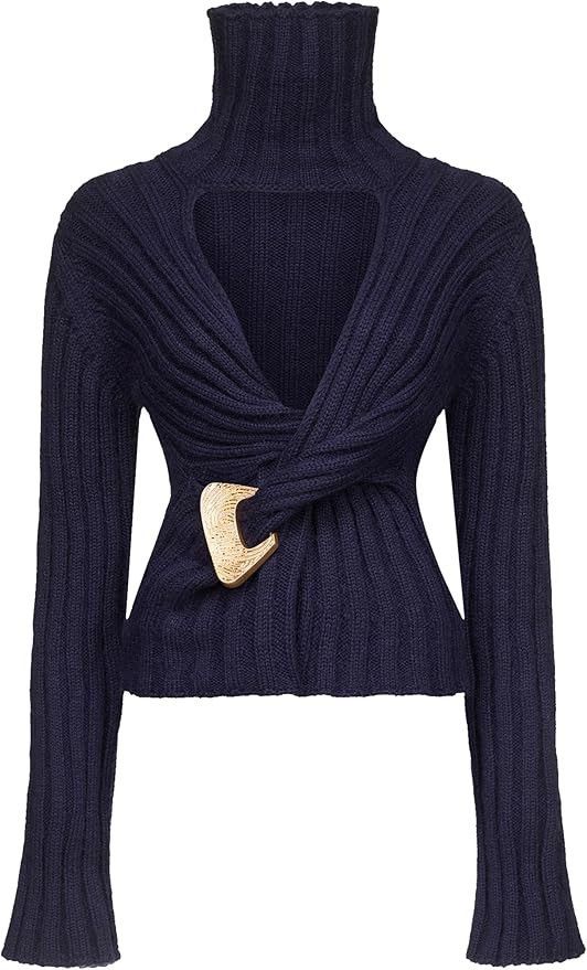 Area Twisted Knit Turtleneck Sweater Size M / US 6-8 / IT 42-44 - 1 Thumbnail