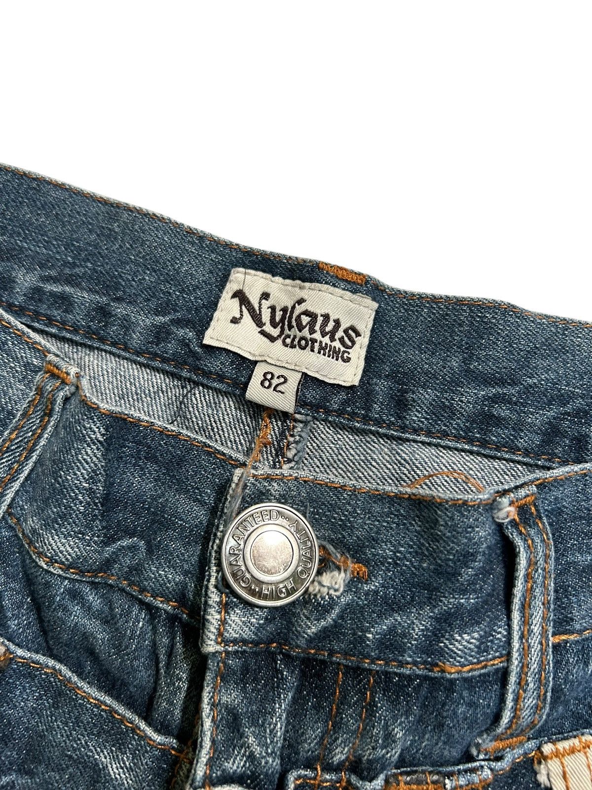 Japanese Brand × Kapital × Vintage Double Waist Nylaus Japanese Punk Style Denim Jeans Size US 32 / EU 48 - 7 Thumbnail