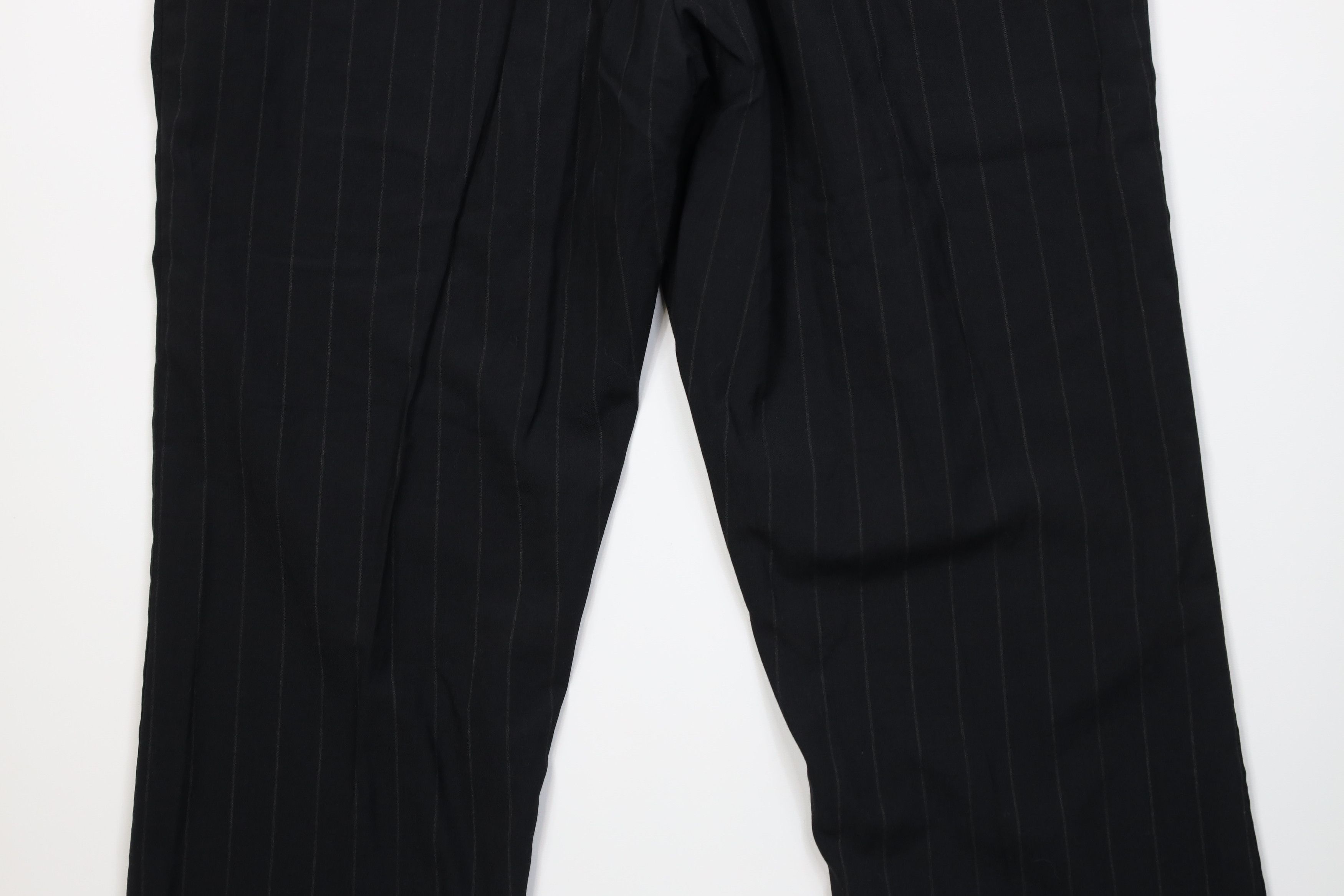 Vintage Vintage 50s Streetwear Knit Pinstriped Wide Leg Chino Pants Size US 38 / EU 54 - 8 Thumbnail