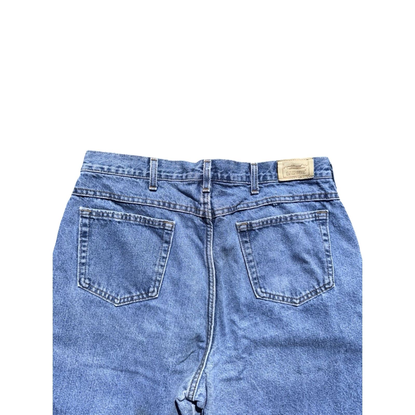 Vintage VINTAGE LL Bean Jeans Men's Denim Lined Blue 90s Made in USA Size 38 Regular Straight USA Mens Size US 38 / EU 54 - 5 Thumbnail