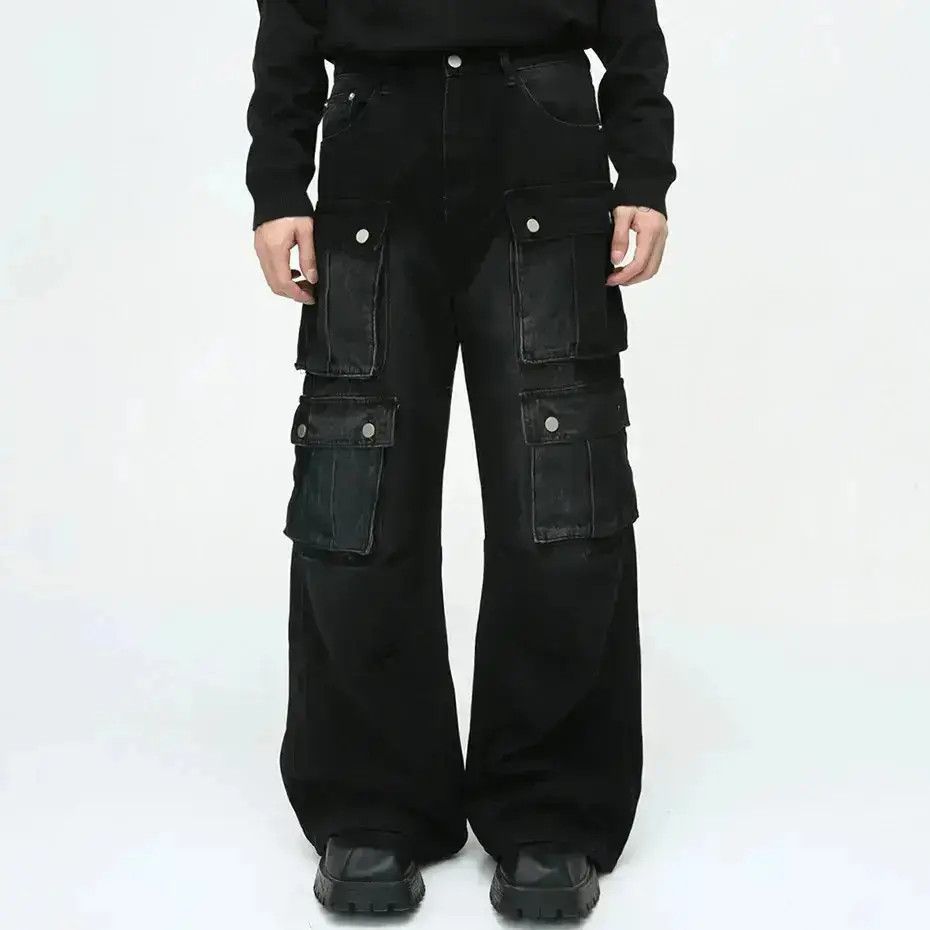 Japanese Brand Vintage Multi Pocket Cargo Denim Size US 32 / EU 48 - 1 Thumbnail