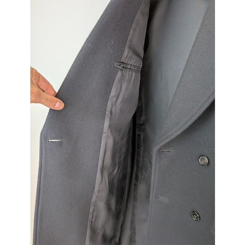 Saint Laurent Paris o1rshd1 Long Officer Coat in Wool Gabardine in Grey Size US M / EU 48-50 / 2 - 8 Thumbnail