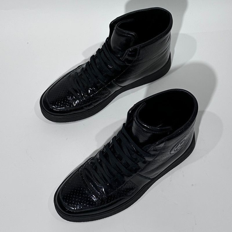Gucci Gucci Stylish High-Top Sneakers in Black - Size US 5.5 / EU 38 - 6 Thumbnail