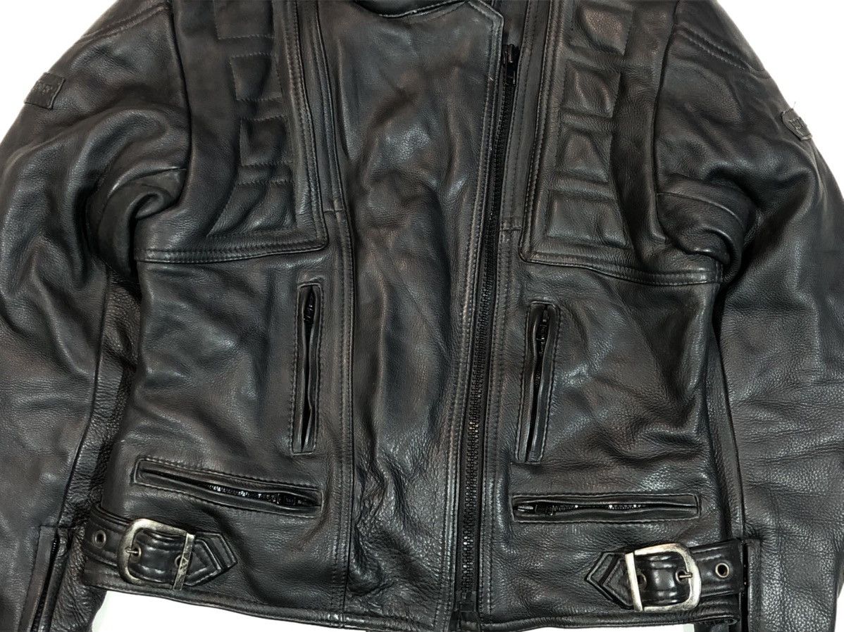Harley Davidson × Honda × Yamaha Belstaff Motorcycle Leather Jacket Racing Biker Size M / US 6-8 / IT 42-44 - 7 Thumbnail