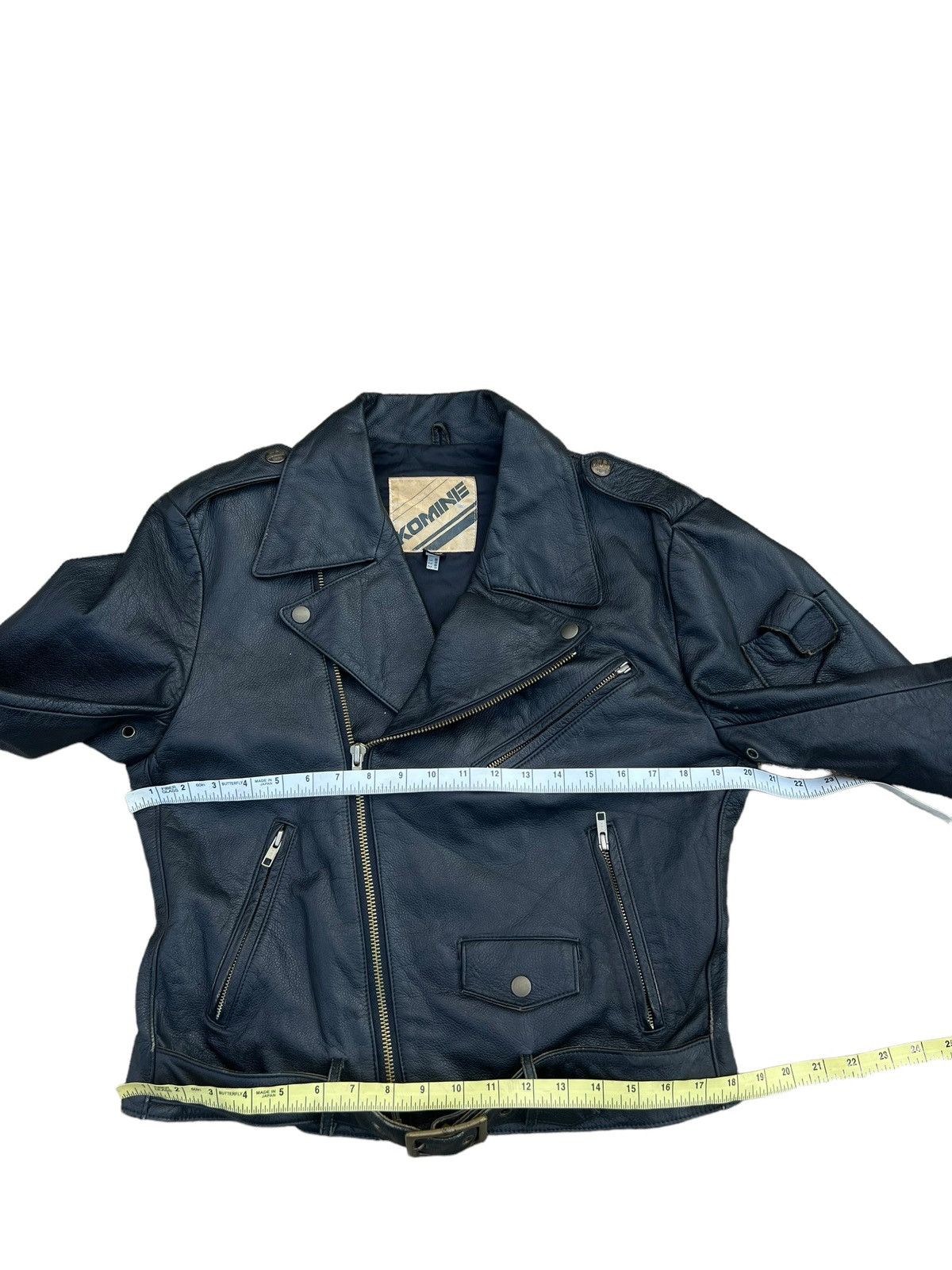 Leather Vintage KOMINE Japan Black Cow Leather Motorcycle Jacket Size US M / EU 48-50 / 2 - 3 Thumbnail