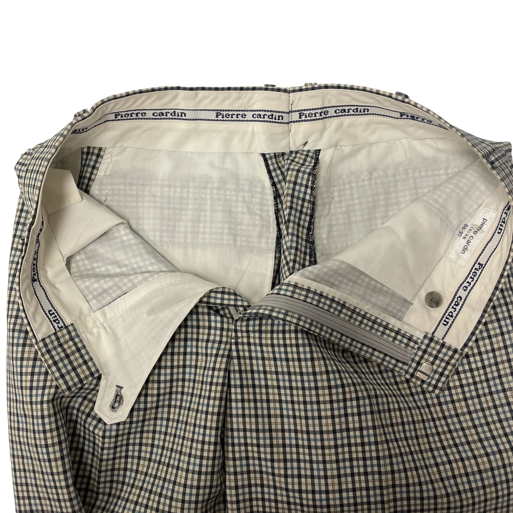 Pierre Cardin Vtg Pierre Cardin OVERCHECK Shadow Plaid Trousers Size US 32 / EU 48 - 4 Thumbnail