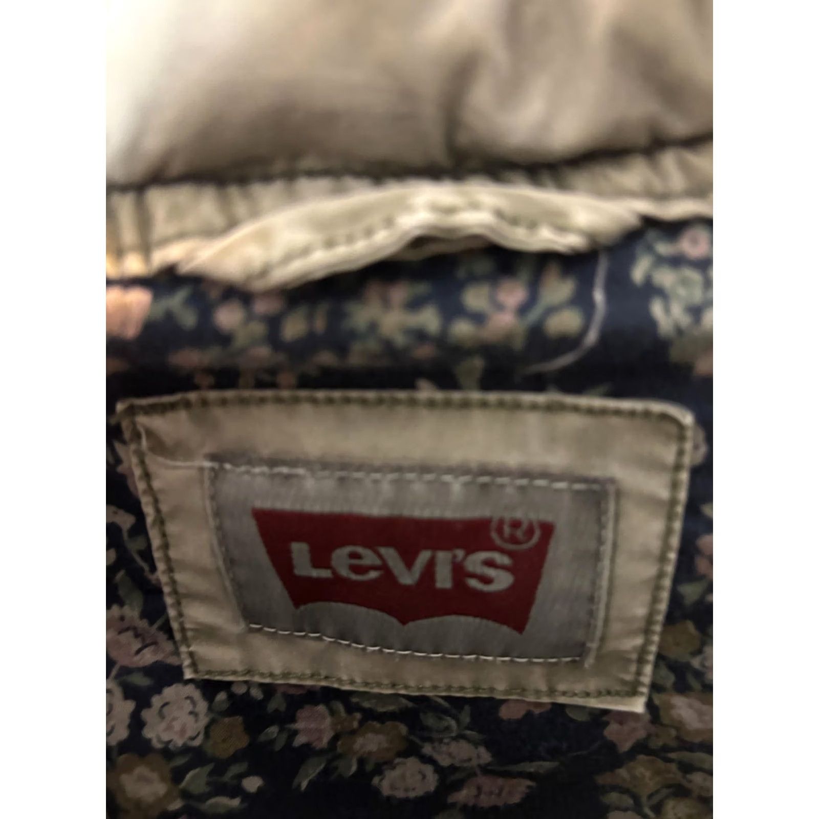 Levi's VINTAGE Levi's Vest Womens Small Green Utility Snap Front Pockets Floral Lined Size S / US 4 / IT 40 - 4 Thumbnail