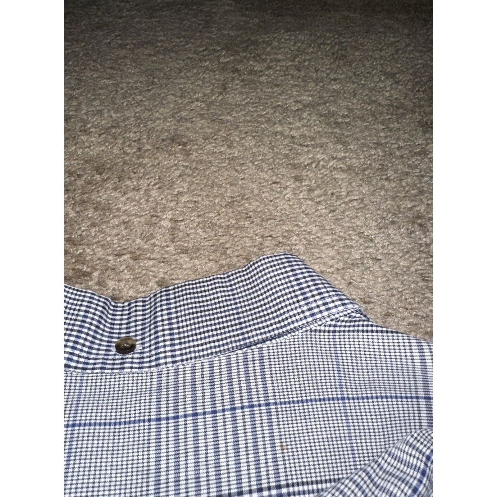 Roundtree & Yorke Roundtree & Yorke Mens 3XLT Plaid Button Up Collared Long Sleeve Casual Shirt Size US XXL / EU 58 / 5 - 8 Thumbnail