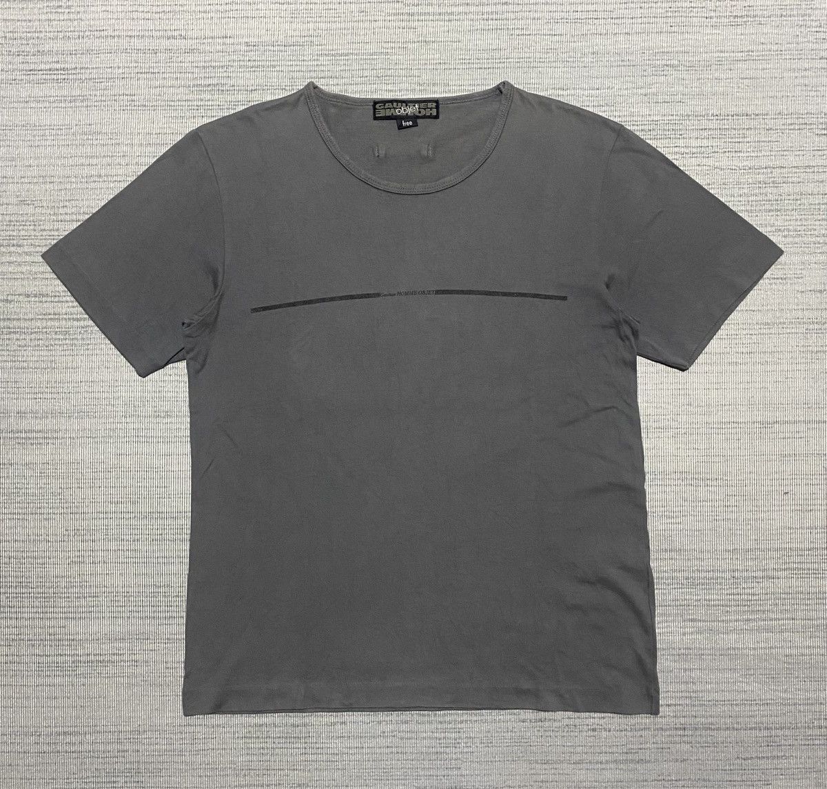 Gaultier Homme Objet Gaultier Homme Objet Simple Design Charcoal T-Shirts Size US S / EU 44-46 / 1 - 1 Thumbnail
