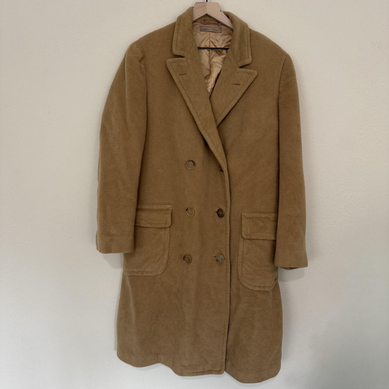 Brooks Brothers Brooks Brothers Overcoat Men's 41 L Camel Brown 346 VTG Size US L / EU 52-54 / 3 - 1 Thumbnail