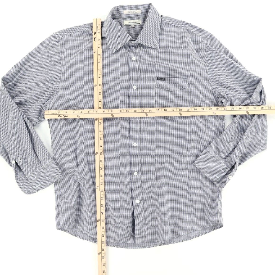 Faconnable VINTAGE Faconnable Diamond Check Long Sleeve Button Up Shirt Gray Men's XL Size US XL / EU 56 / 4 - 3 Thumbnail