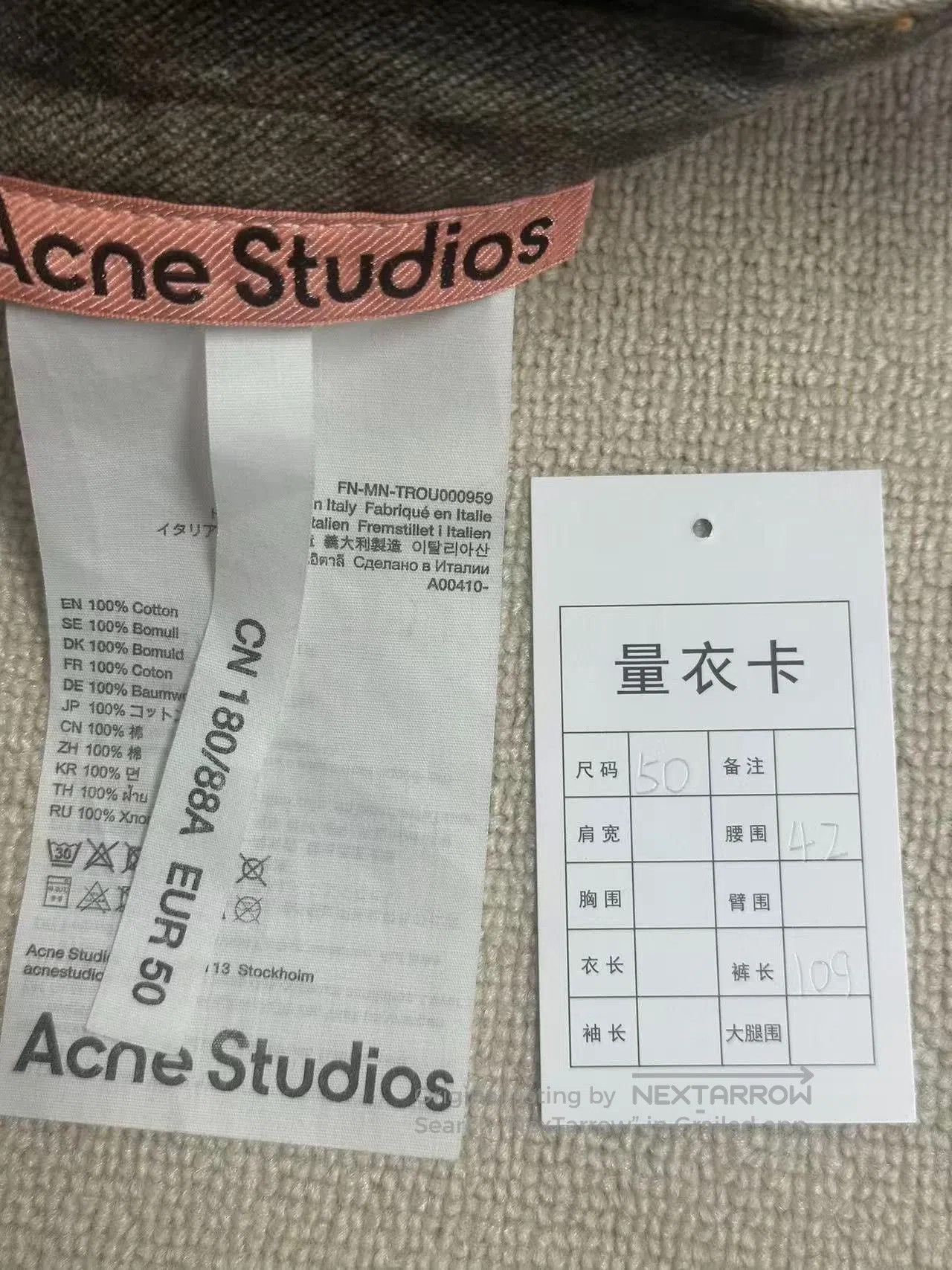 Acne Studios Acne Vintage Print Low. Size US 34 / EU 50 - 5 Thumbnail