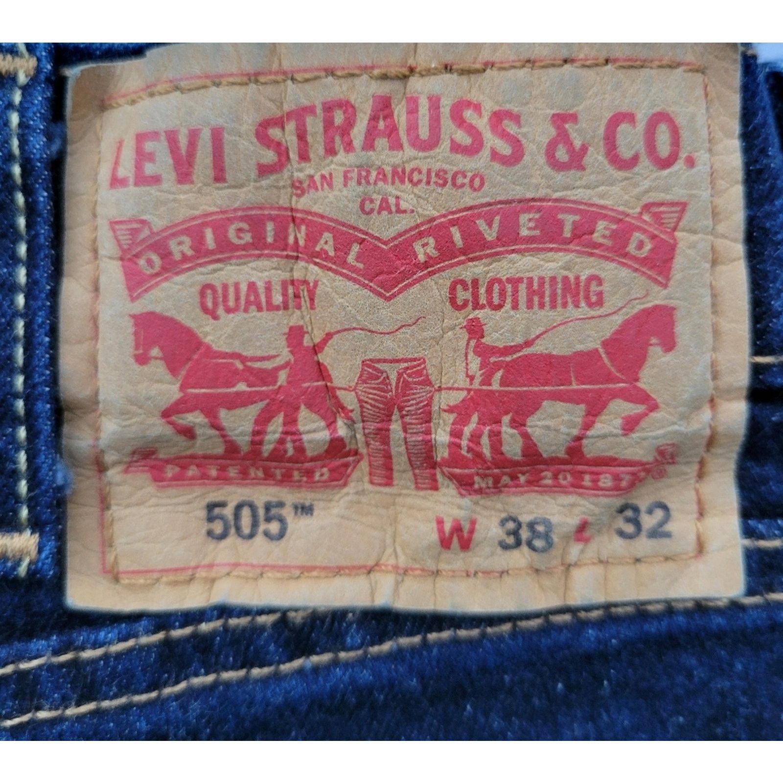 Levi's Levi Strauss & Co Mens 38X32 Cotton Blend Denim Jeans Size US 38 / EU 54 - 4 Thumbnail