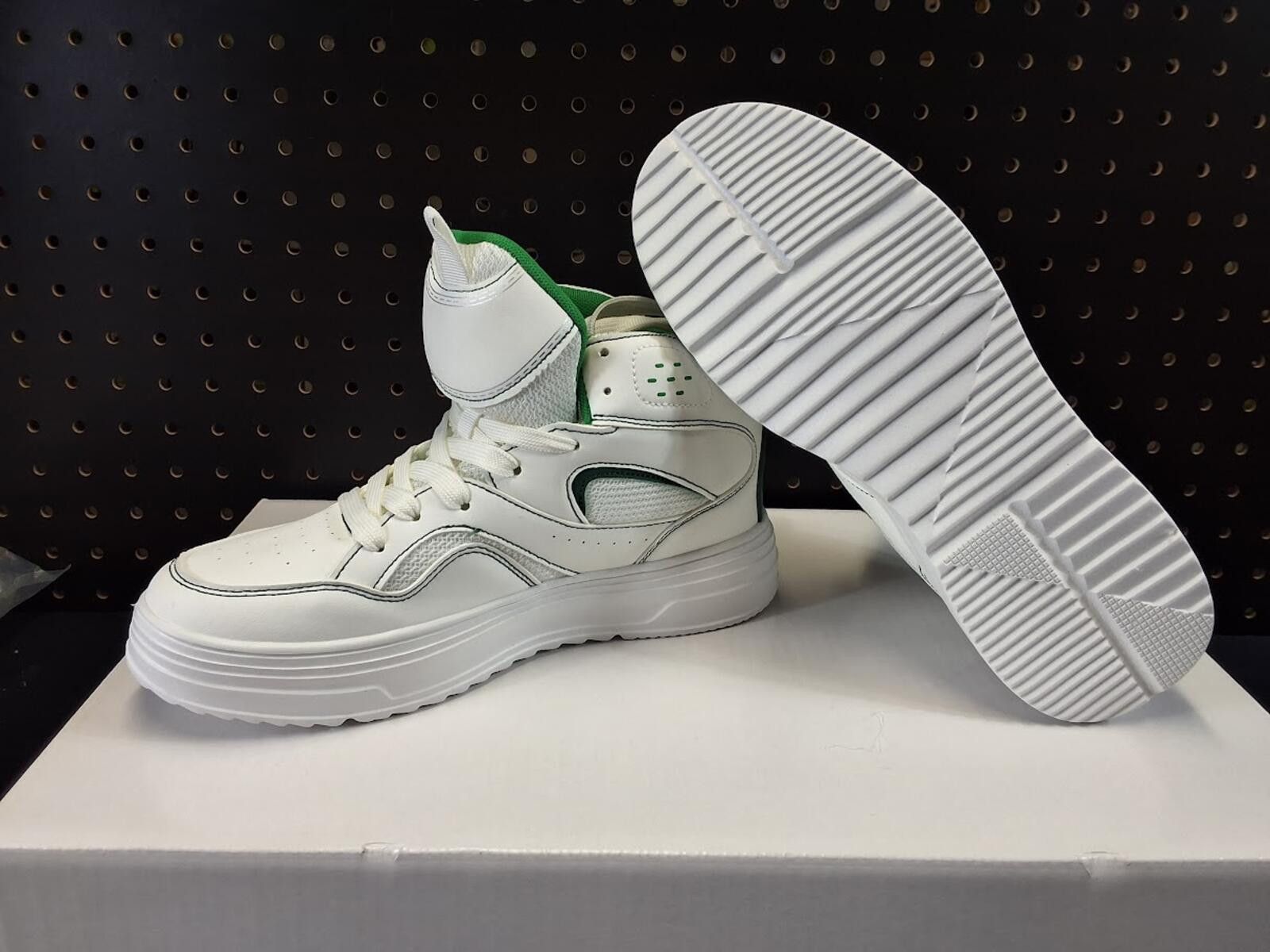 Genetic Manipulation Shinichiro Kuriya Stylish White & Green High-Top Sneakers - EU Size 40 Size ONE SIZE - 4 Thumbnail