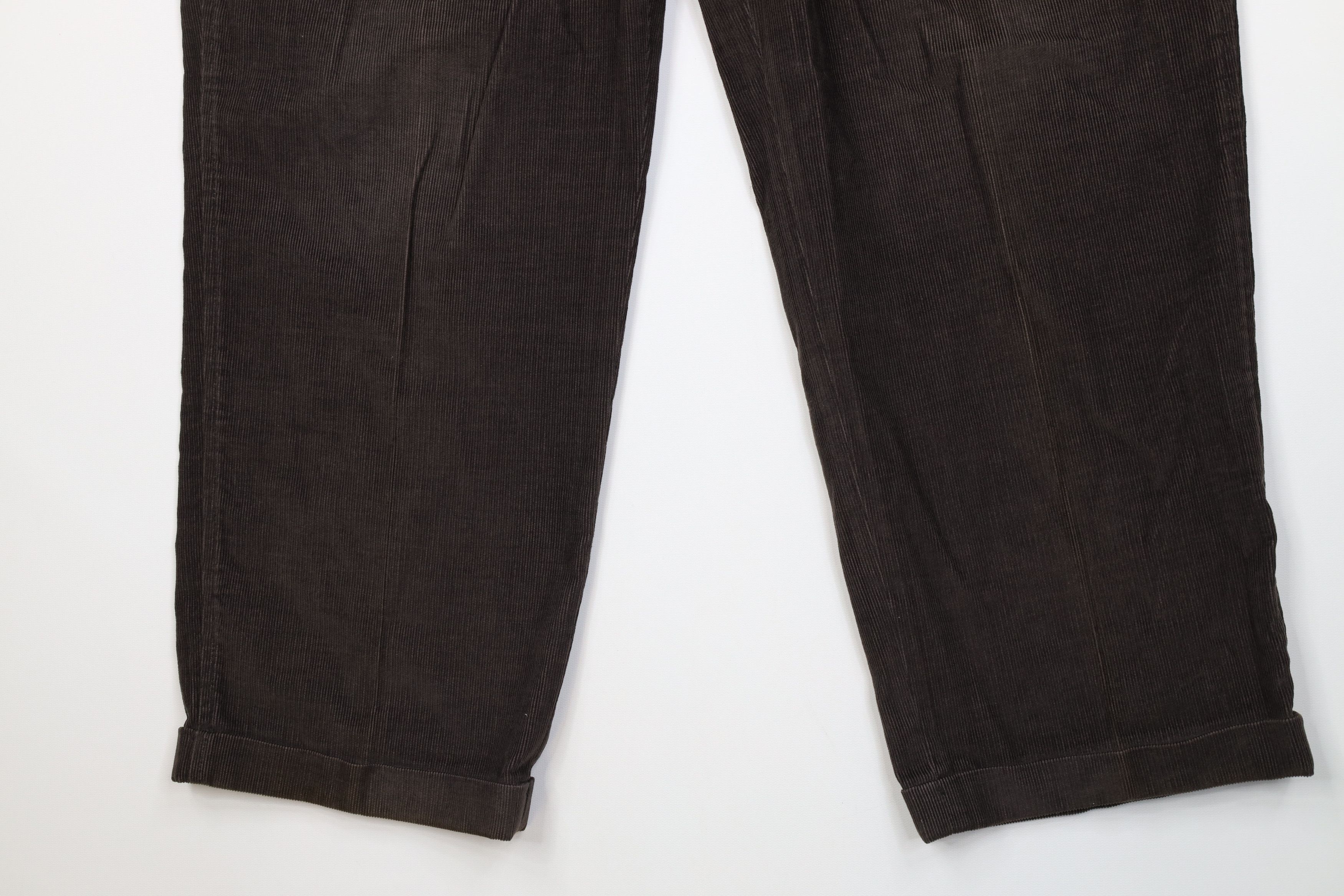 Lands' End Vintage 90s Lands End Wide Leg Corduroy Chino Pants USA Size US 38 / EU 54 - 4 Thumbnail