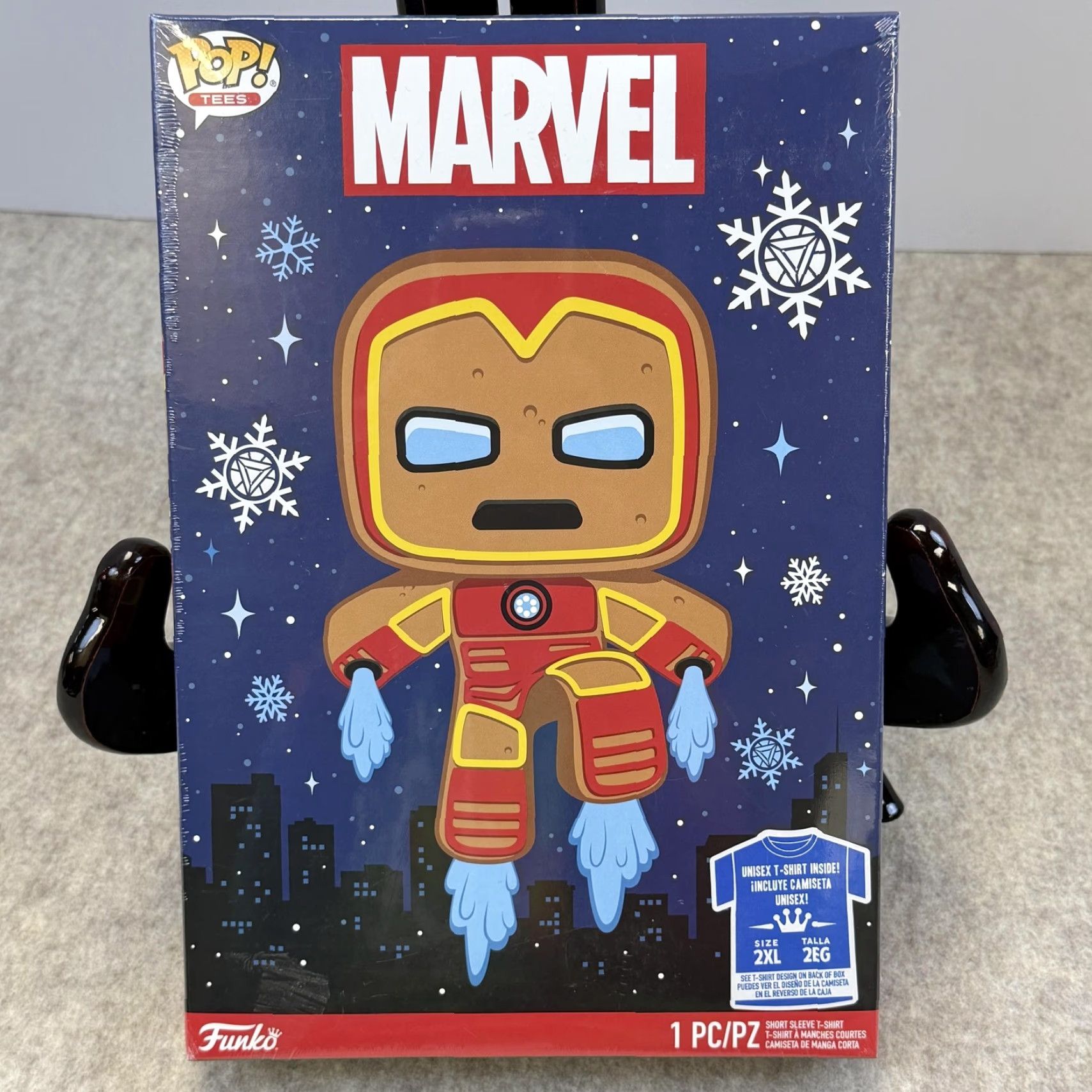 Vintage Funko Marvel Shirt T-Shirt Mens 2XL Black Holiday Hero Iron Man Pop Tees Graphic Size US XXL / EU 58 / 5 - 5 Thumbnail