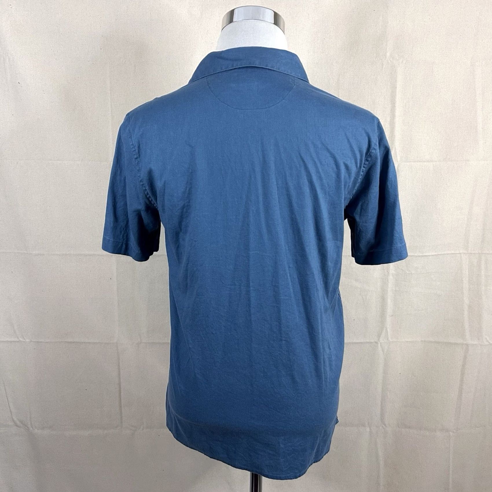 Bonobos Bonobos Shirt Short Sleeve Linen Blend Blue Casual Button Front Mens XS S Size US S / EU 44-46 / 1 - 5 Thumbnail